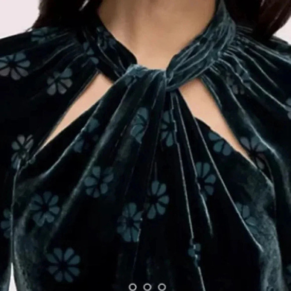 Kate Spade New York Spade Clover Velvet Dress size 10​​ - Picture 2 of 3